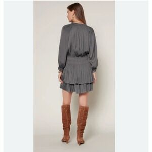 Current Air Cecile Women LongSleeve Mini Dress Sz M Party Cocktail Dark Feminine